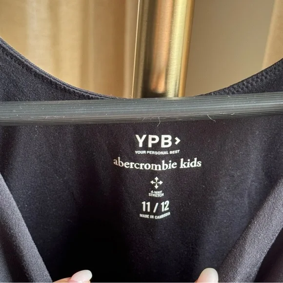 YPB Abercrombie Kids Black Sleeveless Romper | 11 / 12 - Picture 4 of 5